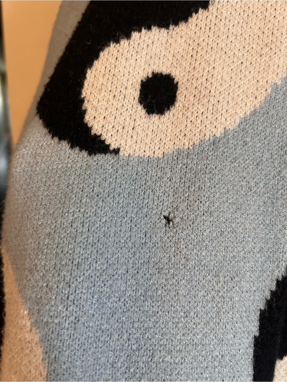 Dressed In Lala Light Blue Yin Yang Crewneck Sweater (please read details) - Picture 3 of 5